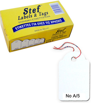 Stef Labels 1000 Ετικέτες Κρεμαστές Νο5 35x55mm