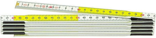 Metrica M23310 Wooden Folding Ruler 2m