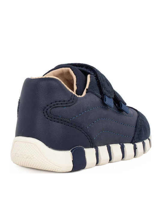 B Iupidoo Παιδικά Sneakers με Σκρατς Navy Μπλε