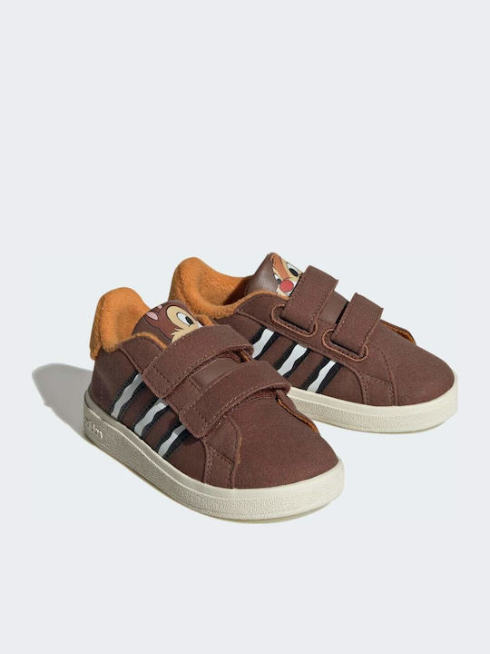 Grand Court GRAND COURT Kids Sneakers with Scratch Brown