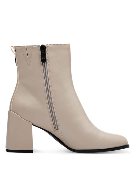 Marco Tozzi Damen Knöchelstiefel Beige