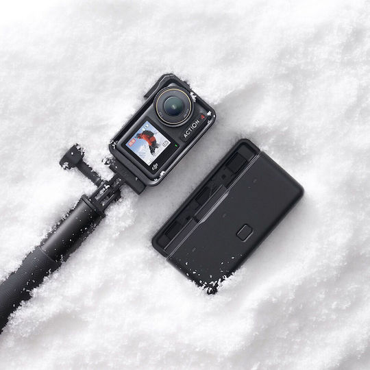 DJI Osmo Action 4 Adventure Combo Action Camera 4K Ultra HD Underwater with Touch Screen 2.25" and Wi-Fi Black