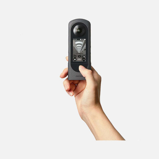 Ricoh Theta X 2023 46GB Action Camera 5K Λήψης 360° με Οθόνη Αφής 2.25" και Wi-Fi Μαύρη