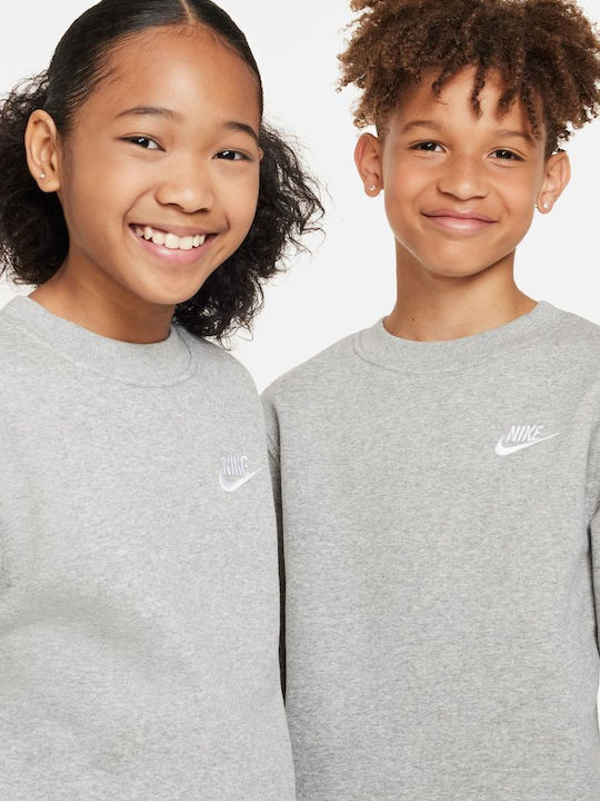 Fleece Kids Sweatshirt Gray Sportswear Club
