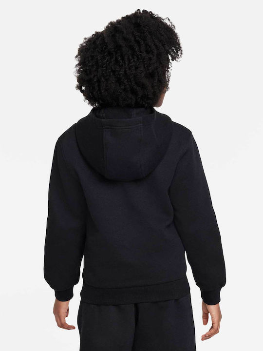 Nike Kids Fleece Sweatshirt with Hood Black NSW Club