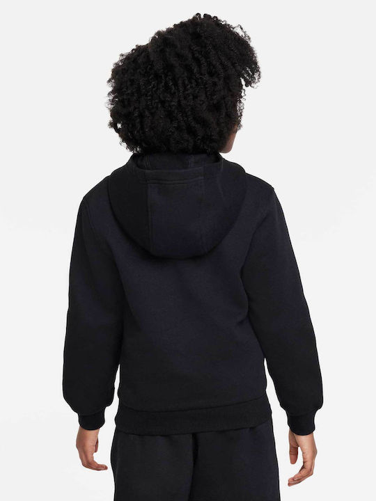 Fleece Παιδικό Φούτερ με Κουκούλα Μαύρο NSW Club