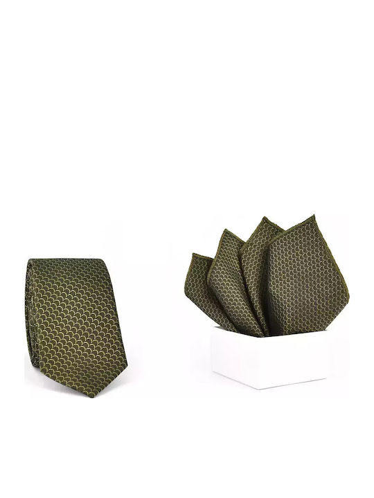 Messaggero Men's Tie Set Monochrome Green