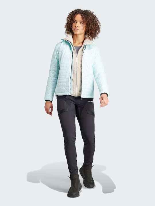 Terrex Xperior Varilite PrimaLoft Women's Hiking Short Puffer Jacket for Spring or Autumn Turquoise