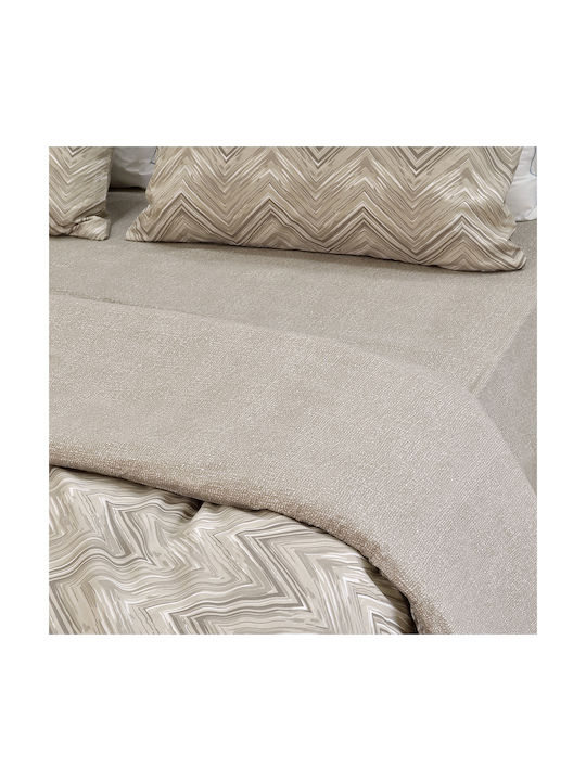 Lino Home Iconic Сет Калъфки за Възглавници с корица за плик Бежов 50x70см.