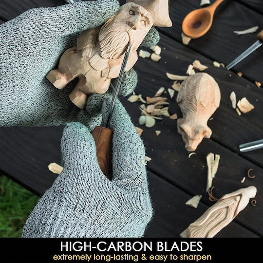 BeaverCraft Cutter Wood Carving Set of 6pcs