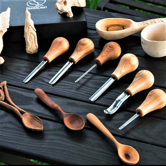 BeaverCraft Cutter Wood Carving Set of 6pcs