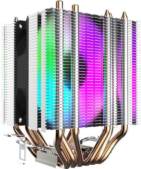 Darkflash L6 Охладител за ЦПУ за Socket /A/M/4/A/M/5/1/1/5/x/ с RGB Осветление Черен