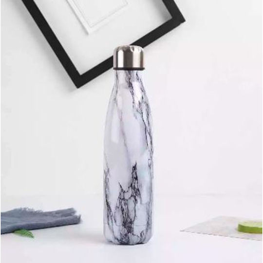 Sugar Love Μπουκάλι Θερμός Ανοξείδωτο 500ml Λευκό