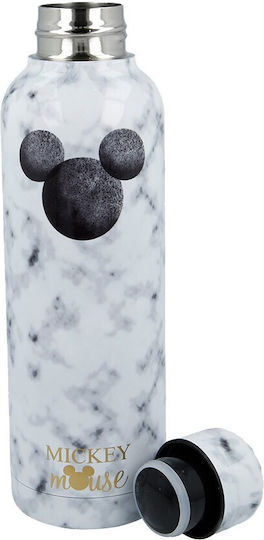 Stor Mickey Bottle Thermos Stainless Steel 515ml White