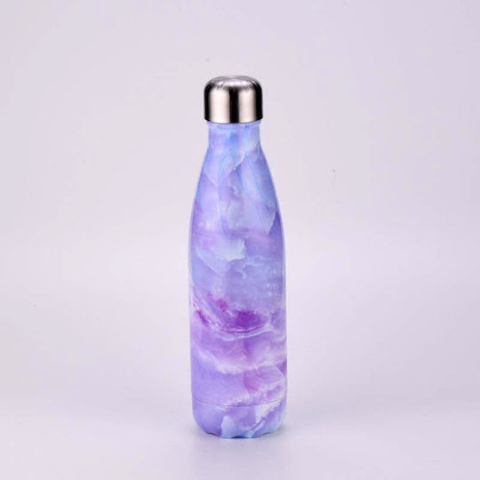 Sugar Love Μπουκάλι Θερμός Ανοξείδωτο 500ml Μωβ