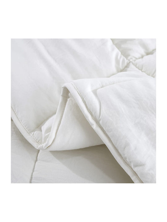 Lino Home Duvet Single with Microfiber Filling 160x220cm Colcha White 120 GSMGsm