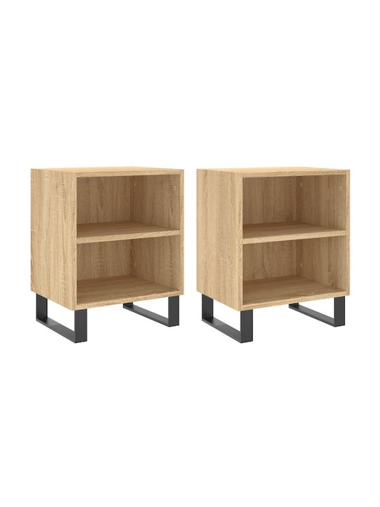 Wooden Bedside Tables 2pcs 40x30x50cm