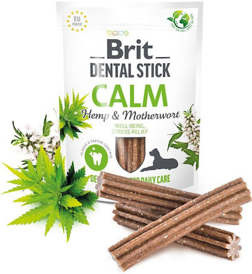 Brit Dental Stick Calm Hemp & Materwort Îngrijirea dentară Stick pentru câini 251gr