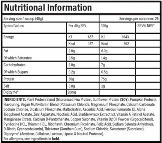 tbJp JP Vegan Protein Fara lactoza cu Aromă de Brioșă cu afine 2kg