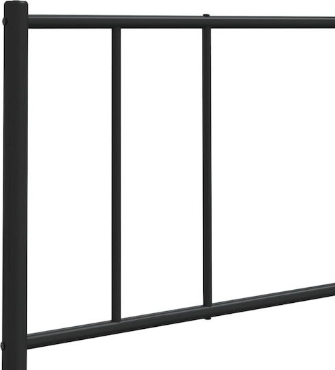 vidaXL Metallic Black Bed Headboard 206x90cm