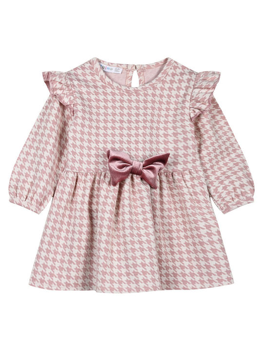 Energiers Kids Dress Long Sleeve Pink