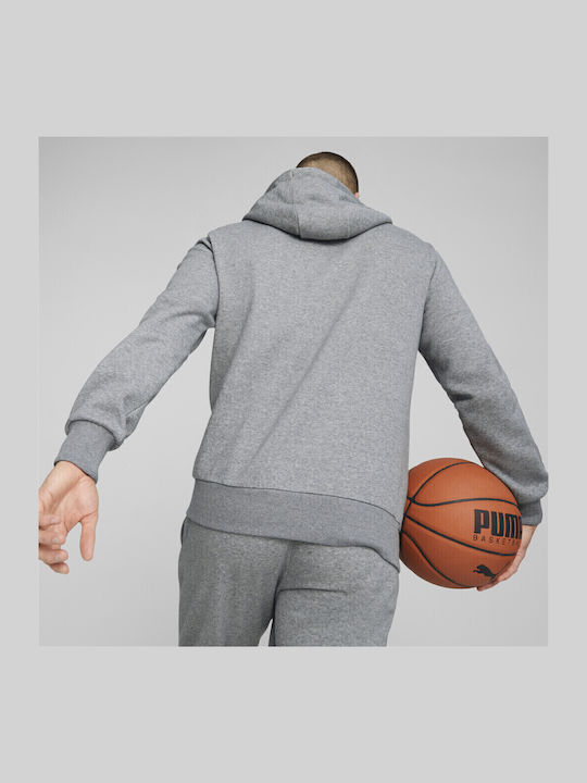 PUMA Gray Hoodie Sweatshirt