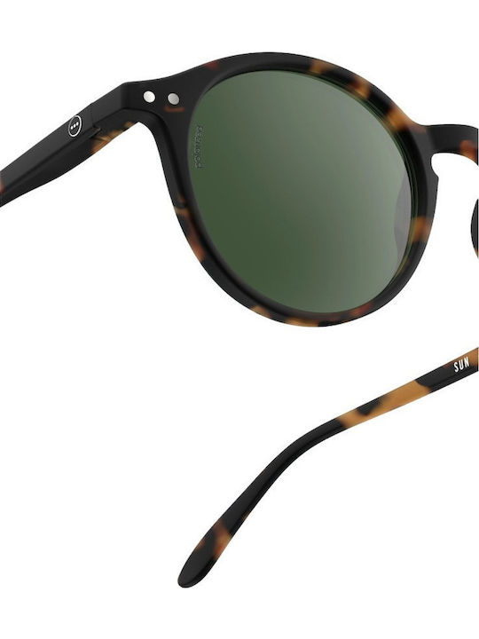 Izipizi D Sun Unisex Sunglasses with Brown Tartaruga Plastic Frame and Polarized Lens