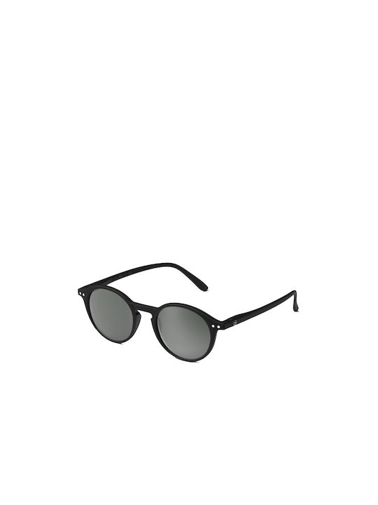 Izipizi D Sun Sunglasses with Black Acetate Frame and Black Polarized Lenses Black