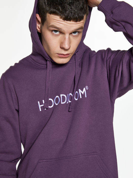 HoodLoom Men's Sweatshirt with Hood and Pockets Purple