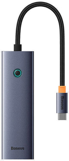 Baseus UltraJoy Hub 4 Ports USB 3.0 with USB-C Connection Gray