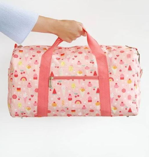 A Little Lovely Company Weekend Bag Sack Voyage 26lt Ice Creams Fabric L46xW22.5xH25cm