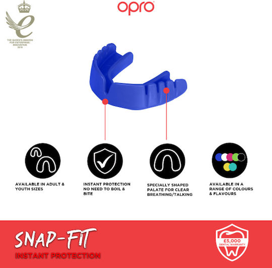 Opro Snap-fit OP142 Protecție bucală Junior Negru