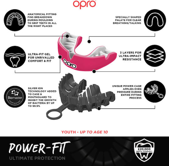 Opro Senior Protective Mouth Guard Gray OP147