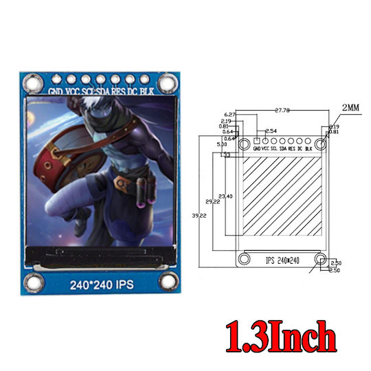Haitronic Οθόνη LCD 1.3" (HS4558)