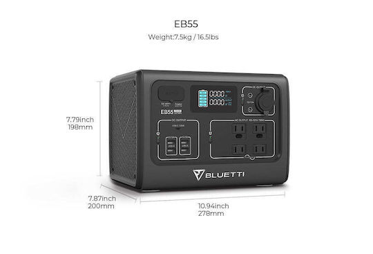 Bluetti EB55 Power Station 537Wh