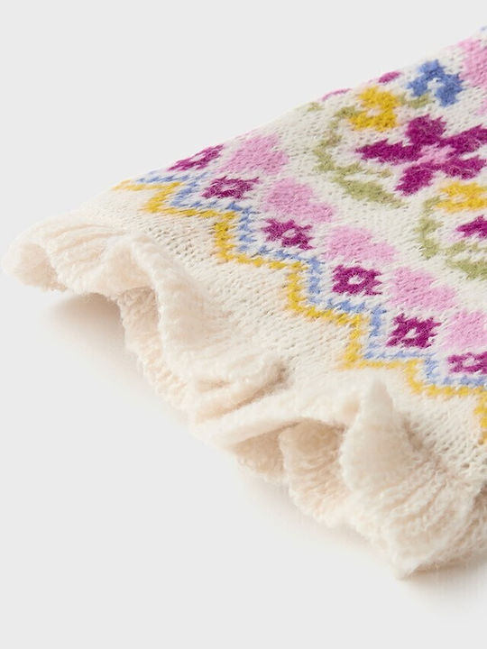 Kids Beanie Set with Scarf & Gloves Knitted Multicolour