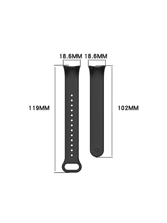 Sonique Strap Silicone with Pin Orange (Xiaomi Mi Band 8 / Mi Band 9)