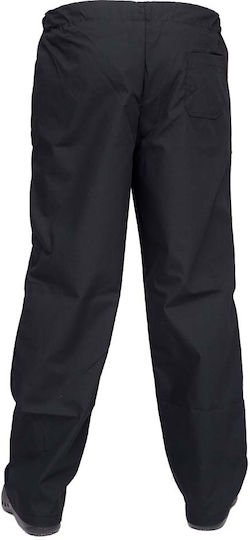 Anta Uniforms Pantaloni de Bucătar Negru cu Elastic în Talie