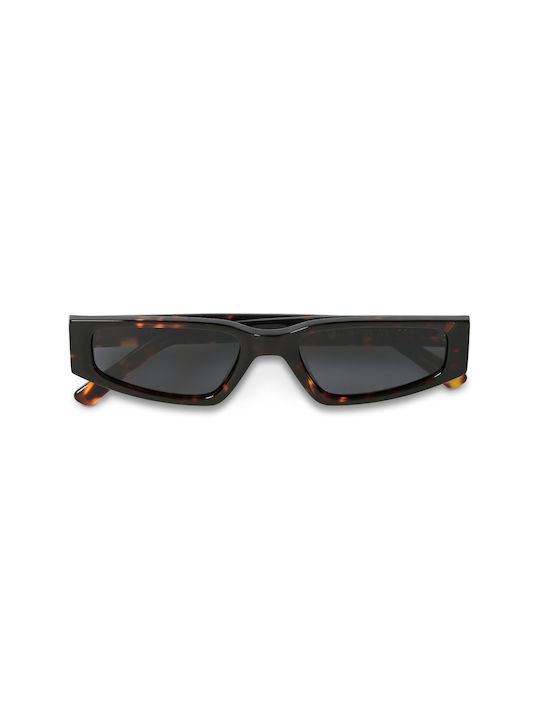 Kage Hera Women's Sunglasses with C3 Tartaruga Plastic Frame and Black Lens