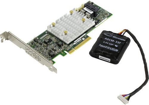 Adaptec PCIe Controller with RAID / SAS Port