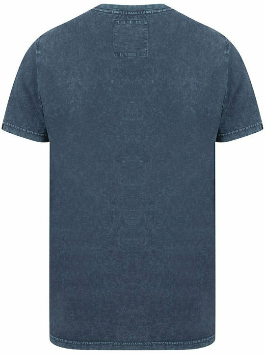 Tokyo Laundry Herren T-Shirt Kurzarm Marineblau