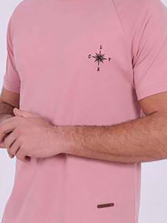 Clever Men's Short Sleeve T-shirt Pink