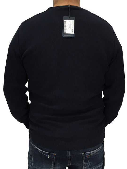 Side Effect Men's Long Sleeve Sweater Navy Blue