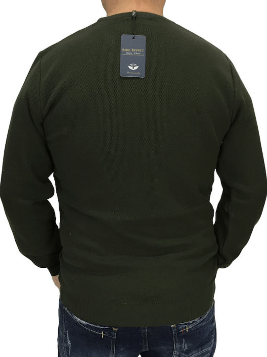 Side Effect Herren Langarm-Pullover Khaki