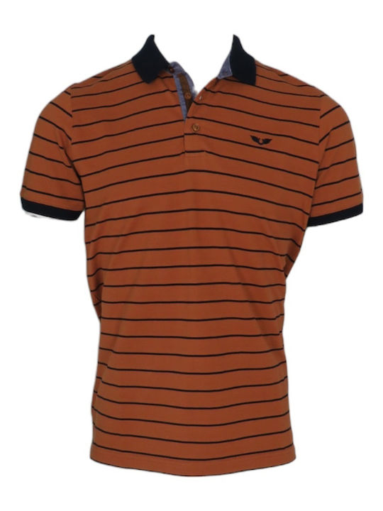 Side Effect Men's Short Sleeve Blouse Polo Brown