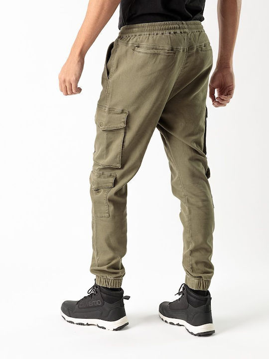 Hose Cargo Elastisch Khaki