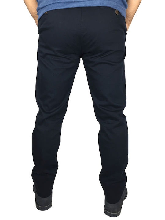 Dsplay Men's Trousers Chino Navy Blue