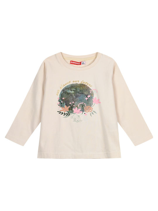 Energiers Kids Blouse Long Sleeve Beige