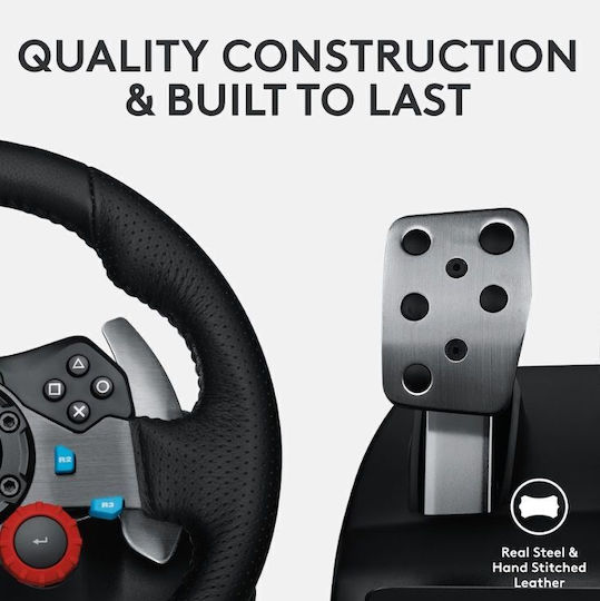 Logitech G29 Steering Wheel with Pedals for PC / PS4 / PS5 with 900° Rotation