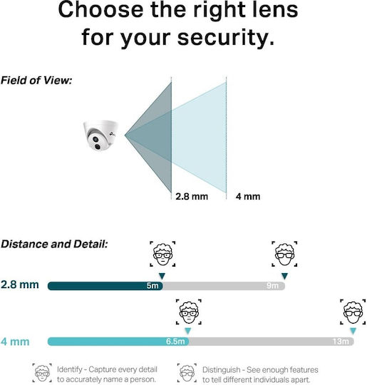 TP-LINK VIGI C440I v1 IP Surveillance Camera Full HD+ 4MP Waterproof with Lens 2.8mm